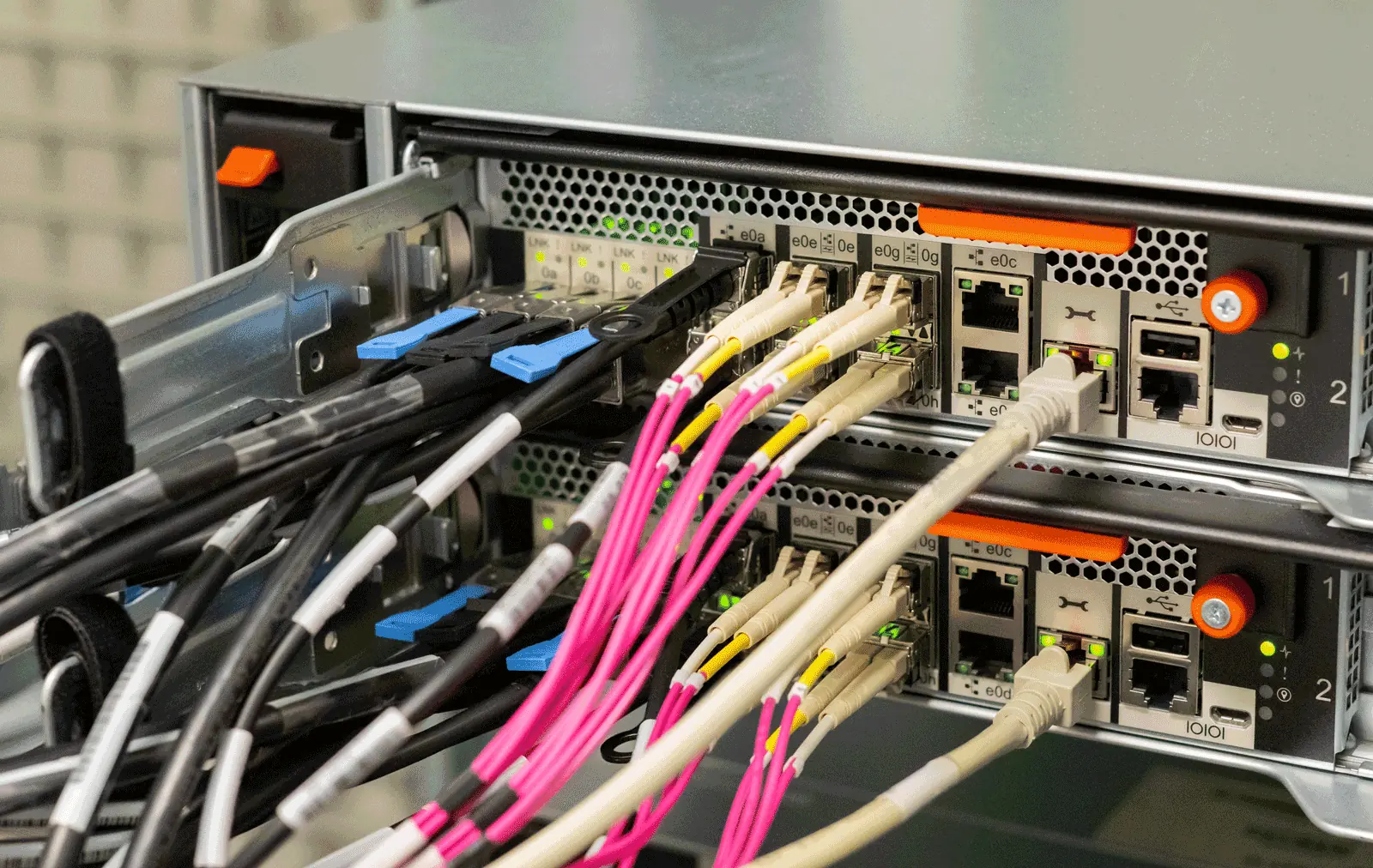 Beispiel für professionelle Netzwerkverkabelung